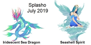 Iridescent Sea Dragon and Seashell Spirit